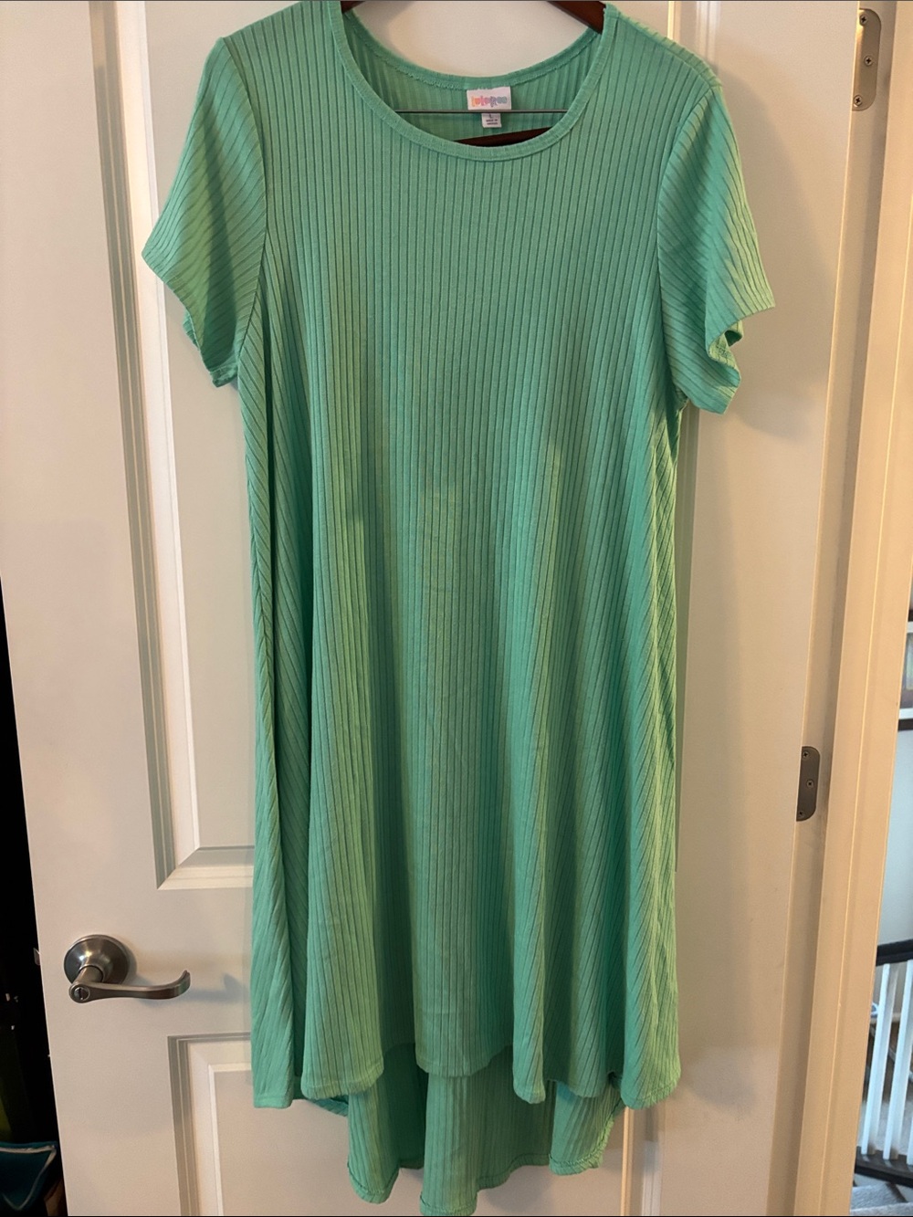 LuLaRoe Mint Ribbed Carly Dress